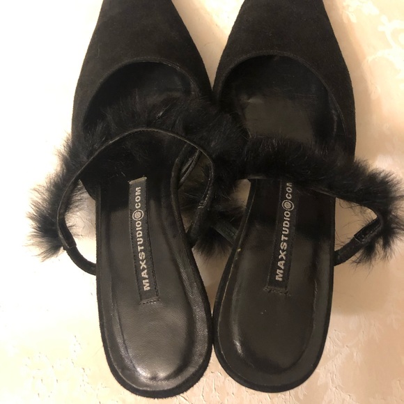 Max Studio Suede Kitten Heels - Picture 5 of 8